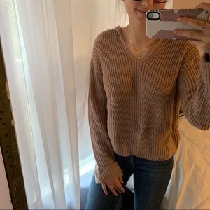 ✨ Mauve Pink Sweater w/ Hood! ✨